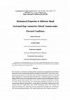 Research paper thumbnail of Mechanical Properties of Different Alkali Activated Slag Content for Oilwell Cement under Elevated Conditions