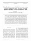 Research paper thumbnail of Identification of nursery habitats for commercially valuable humphead wrasse Cheilinus undulatus and large groupers (Pisces: Serranidae) in Palau