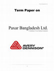 Research paper thumbnail of Term Paper on Human Resource Management of Paxar Bangladesh Limited