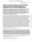 Research paper thumbnail of A genome-wide association study and biological pathway analysis of epilepsy prognosis in a prospective cohort of newly treated epilepsy