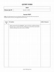 Research paper thumbnail of QUERY FORM SREP Manuscript ID