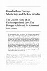 Research paper thumbnail of The Unseen Hand of an Under-appreciated Law: Indian Penal Code 295A and the Doniger Affair