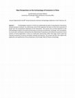 Research paper thumbnail of New Perspectives on the Archaeology of Economics in China