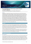 Research paper thumbnail of Preventing Plagiarism and Fostering Academic Integrity: A Practical Approach