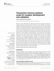 Research paper thumbnail of Transactive memory systems scale for couples: development and validation