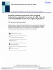 Research paper thumbnail of The International Journal of Human Rights Long-term adverse outcomes from neonatal circumcision reported in a survey of 1,008 men: an overview of health and human rights implications