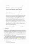 Research paper thumbnail of Similative, equative, and comparative constructions in Beja (North-Cushitic