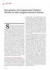 Research paper thumbnail of Neu gesehen: Ein Fragment der Fünfzehn Zeichen vor dem Jüngsten Gericht in Florenz, in: Kunstchronik 66 (2013), S. 28–34.