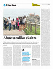 Research paper thumbnail of Abuztu erdiko ekaitza-Turismoaren inguruko eztabaida/TORMENTA DE MITAD DE AGOSTO