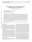 Research paper thumbnail of Fine structure of the chromospheric activity in Solar-type stars ? The H? line