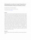 Research paper thumbnail of Re)shaping Educational Research through 'Programification': Institutional Expansion, Change, and Translation in Norway. (Forthcoming) European Journal of Education.