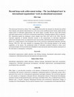 Research paper thumbnail of Beyond large-scale achievement testing – The 'psychological turn' in international organizations' work on educational assessment. In: Wiseman, A. et al. (ed)  Cross-nationally Comparative, Evidence-based Educational Policymaking and Reform (International Perspectives on Education and Society)