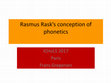 Research paper thumbnail of Rasmus Rask's conception of phonetics