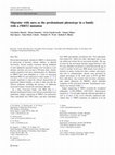 Research paper thumbnail of Migraine with aura as the predominant phenotype in a family with a PRRT2 mutation