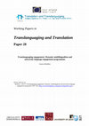 Research paper thumbnail of WP28. Bradley, J. (2017). Translanguaging engagement: Dynamic multilingualism and university language engagement programmes