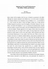 Research paper thumbnail of Salomé in Text and Performance: The Bible, Wilde and Strauss