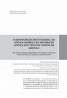 Research paper thumbnail of A Importância Institucional Da Justiça Federal No Sistema De Justiça Dos Estados Unidos Da América