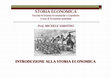 Research paper thumbnail of INTRODUZIONE ALLA STORIA ECONOMICA