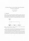 Research paper thumbnail of A Technical Report on Active Radar Target Recognition and Sensor Management