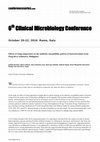 Research paper thumbnail of Effects of rising temperature on the antibiotic susceptibility pattern of bacterial isolates from Pasig River tributaries, Philippines Clinical Microbiology 2016