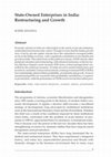 Research paper thumbnail of State-Owned Enterprises in India: Restructuring and Growth