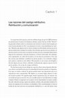 Research paper thumbnail of Inculpación y castigo. Capítulo 1. Las razones del castigo retributivo: retribución y comunicación.