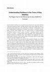 Research paper thumbnail of Understanding Pestilence in the Times of King  Matthias:  The Plague Tract in the Manuscript of János Gellértfi of  Aranyas