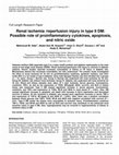 Research paper thumbnail of Renal ischemia /reperfusion injury in type II DM: Possible role of proinflammatory cytokines, apoptosis, and nitric oxide