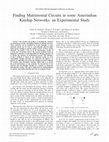 Research paper thumbnail of Silva et al (2014) Finding Matrimonial Circuits in some Amerindian Kinship Networks: an Experimental Study