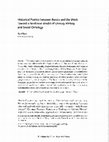 Research paper thumbnail of Historical Poetics between Russia and the West: Toward a Nonlinear Model of Literary History and Social Ontology