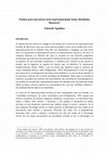 Research paper thumbnail of Fuentes para una teoría socio-representacional: Kant, Durkheim, Moscovici 1