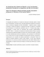 Research paper thumbnail of As Emissoras De TV Aberta No Brasil Eo Seu Crescimento: Propostas Inovadoras Ou Seguidoras Da Líder De Mercado? Open TV Channels In Brazil and Their …