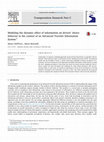 Research paper thumbnail of Modeling the dynamic effect of information on drivers' choice behavior in the context of an Advanced Traveler Information System