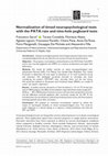 Research paper thumbnail of Normalization of timed neuropsychological tests with the PATA rate and nine-hole pegboard tests