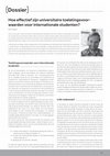 Research paper thumbnail of Hoe effectief zijn universitaire toelatingsvoorwaarden voor internationale studenten