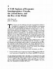 Research paper thumbnail of 3 A VAR Analysis of Economic Interdependence: Canada, the United States, and the Rest of the World