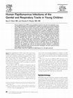 Research paper thumbnail of Human Papillomavirus Infections of the Genital and Respiratory Tracts in Young Children