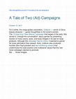 Research paper thumbnail of A Tale of Two (Ad) Campaigns