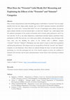 Research paper thumbnail of [article, with O. Sterck, T. Slingeneyer & G. Lits] "What Does the 'Terrorist' Label Really Do? Measuring and Explaining the Effects of the 'Terrorist' and 'Islamist' Categories" (Studies in Conflict & Terrorism, 2017)