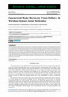 Research paper thumbnail of ADVANCES in NATURAL and APPLIED SCIENCES Open Access Journal Concurrent Node Recovery From Failure In Wireless Sensor-Actor Networks