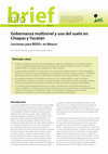 Research paper thumbnail of CIFOR Info Brief  Gobernanza multinivel y uso del suelo en Chiapas y Yucatan: Lecciones para REDD+ en México