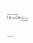 Research paper thumbnail of Introduction to Introduction to GeoGebra