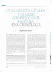 Research paper thumbnail of El conflicto catalán y la crisis constitucional española: una cronología