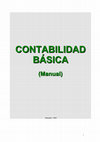 Research paper thumbnail of CONTABILIDAD CONTABILIDAD BÁSICA BÁSICA (Manual) (Manual