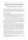 Research paper thumbnail of Academic Assessment in Tertiary Education: An evidence-based discussion towards an improved performance- orientated, undergraduate and graduate assessment model