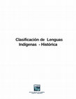 Research paper thumbnail of Clasificación de Lenguas Indígenas -Histórica