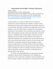 Research paper thumbnail of Imprisonment and the Right to Freedom of Movement