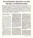 Research paper thumbnail of Die keltischen Sprachen an den Rändern Großbritanniens