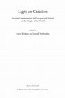 Research paper thumbnail of "From Nonbeing to Eternal Well-Being: Creation ex nihilo in the Cosmology and Soteriology of Maximus the Confessor," in Geert Roskam and Joseph Verheyden, eds., Light on Creation: Ancient Commentators in Dialogue and Debate on the Origin of the World (Tübingen: Mohr Siebeck, 2017), pp. 169-85