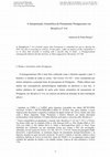 Research paper thumbnail of A Interpretação Aristotélica do Pensamento Protagoreano em Metafísica Γ 4-6